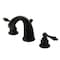 Kingston Brass KB980AL Victorian 2-Handle 8" Widespread Bathroom Faucet, Matte Black KB980AL - alternate 1